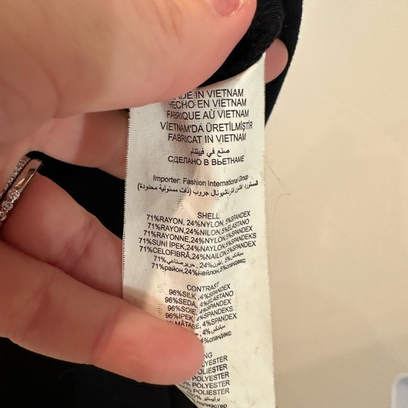 Bebe Black/off-white Ruffle Dress - XXS - Picture 4 of 6